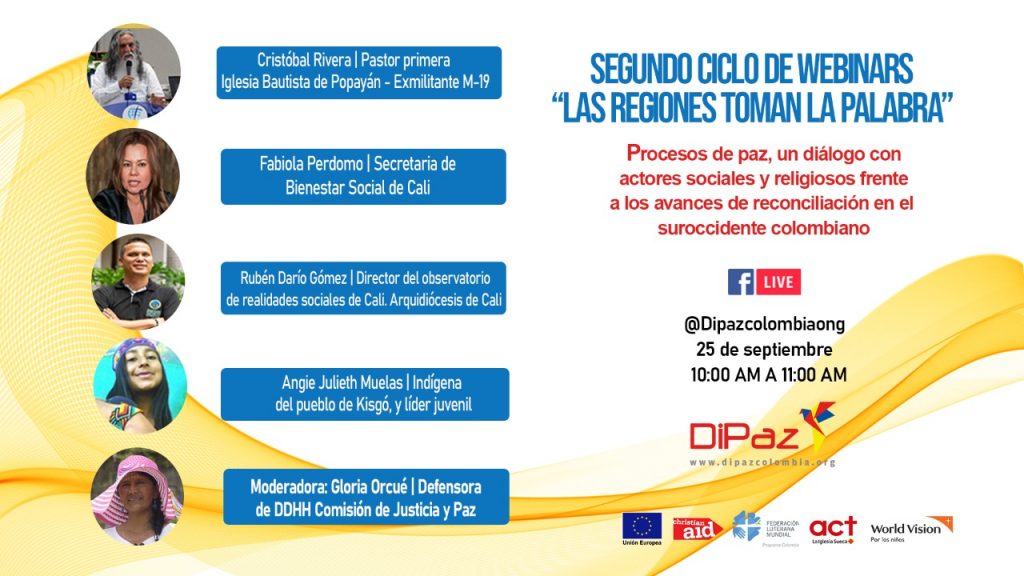 7f34def2 3bf2 4729 822f fb877dee71c6 Procesos de paz: avances de reconciliación en el Suroccidente colombiano (Webinar)