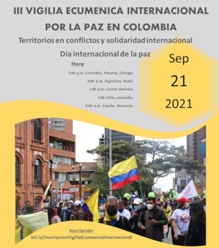 III vigilia internacional 1 III Vigilia Ecuménica Internacional por la paz de Colombia