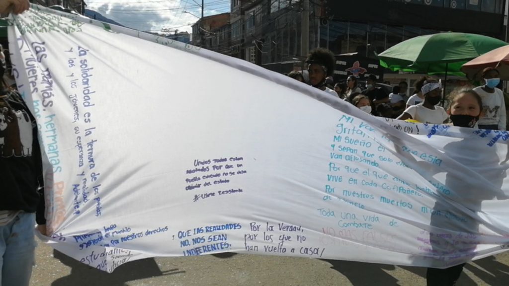 Bogota toma Usme2 Usme resiste y persiste en el día internacional por la paz, la noviolencia y el cese al fuego