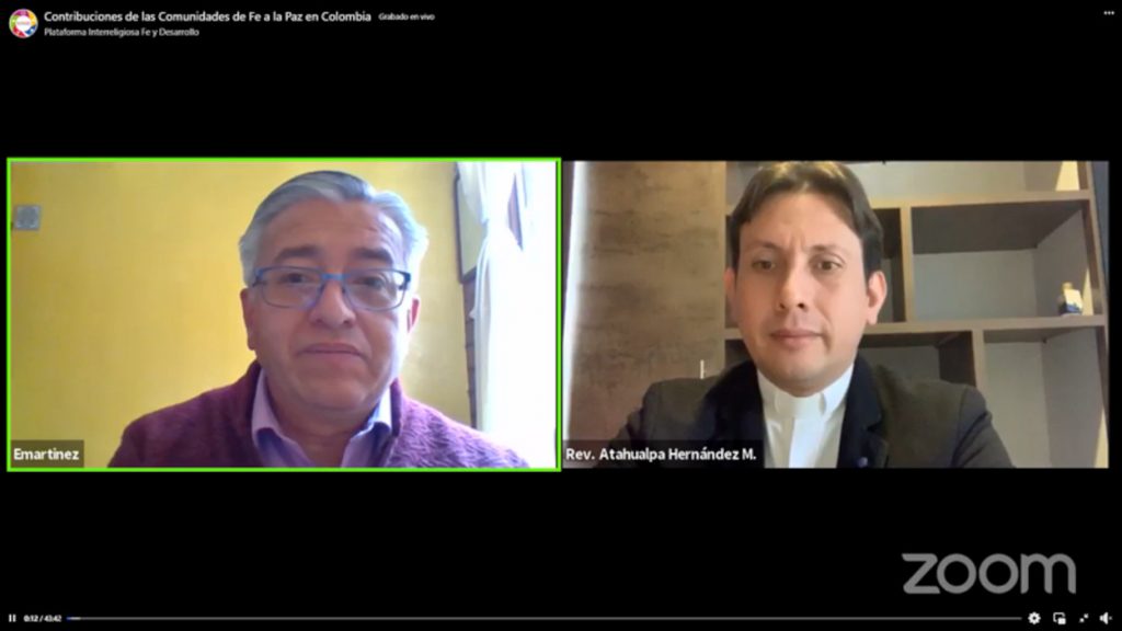 Participantes al webinar