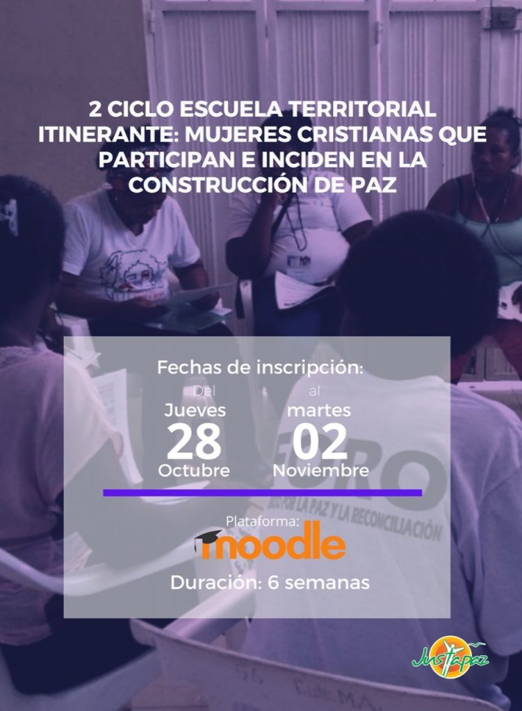 formacion escuela Mujeres Cristianas participan e inciden en la construcción de paz